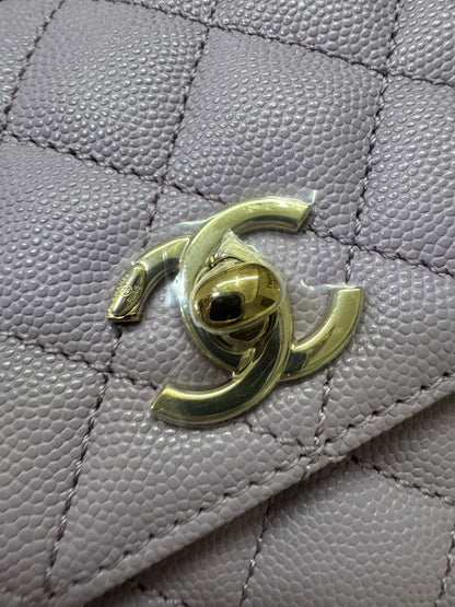 CHANEL Coco Handle 24P紫色 Small