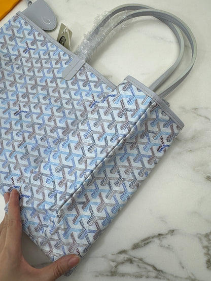GOYARD St Louis Tote pm 冰川藍 Polar Blue