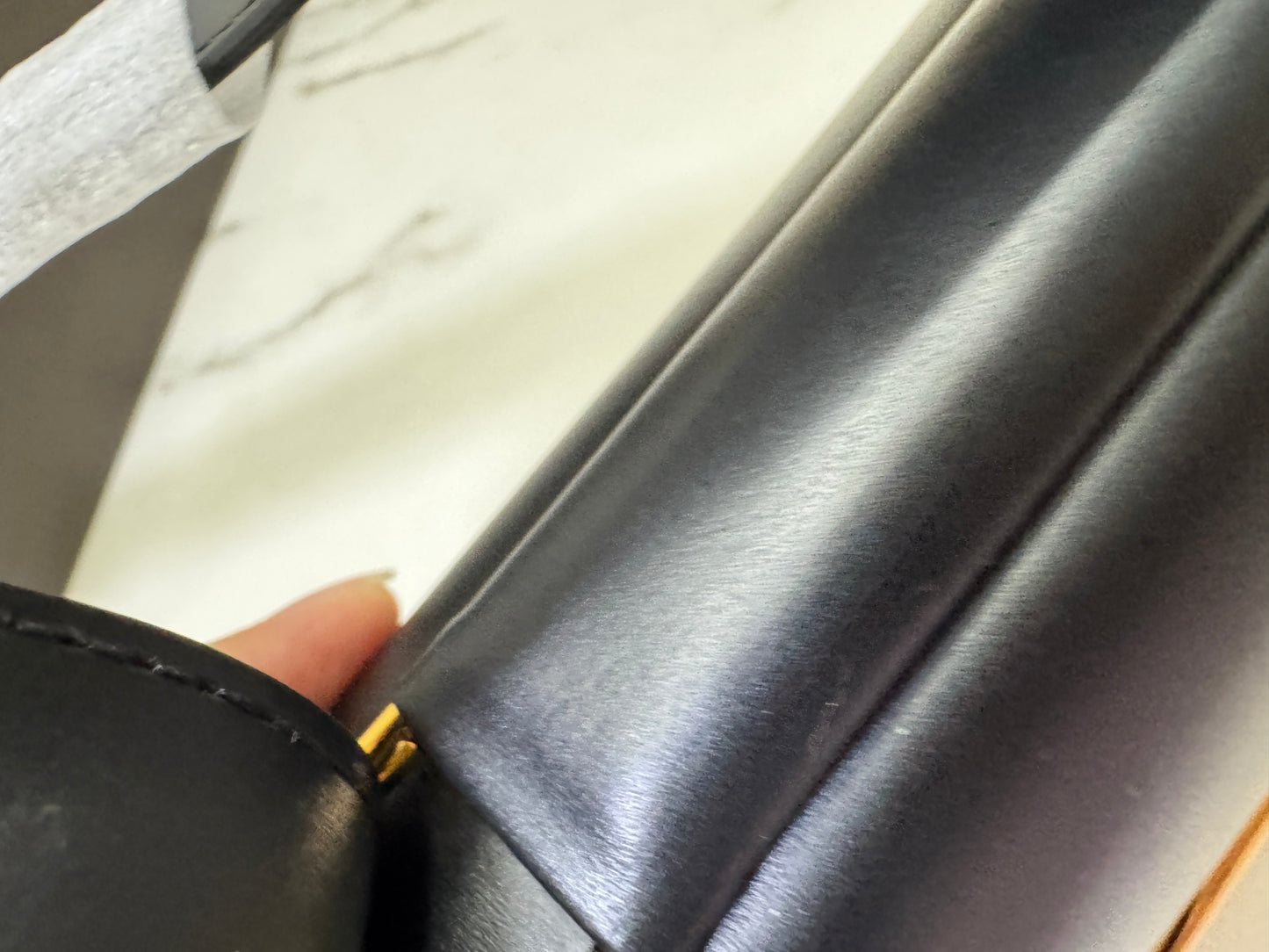 DELVAUX Lingot Shinny Calfskin