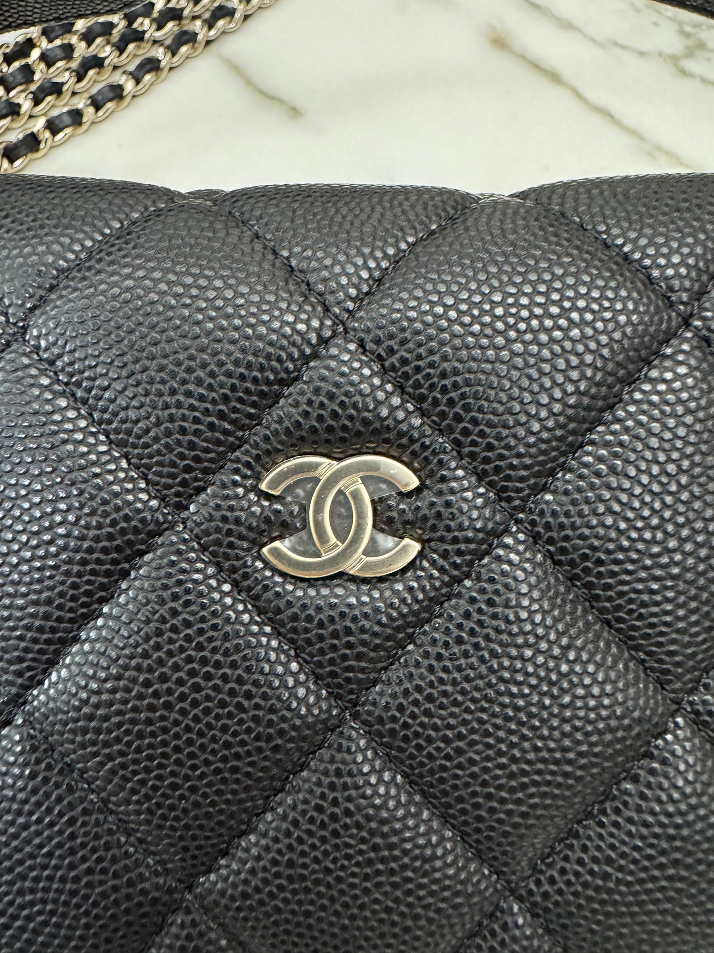 CHANEL 飯盒包 黑色牛皮