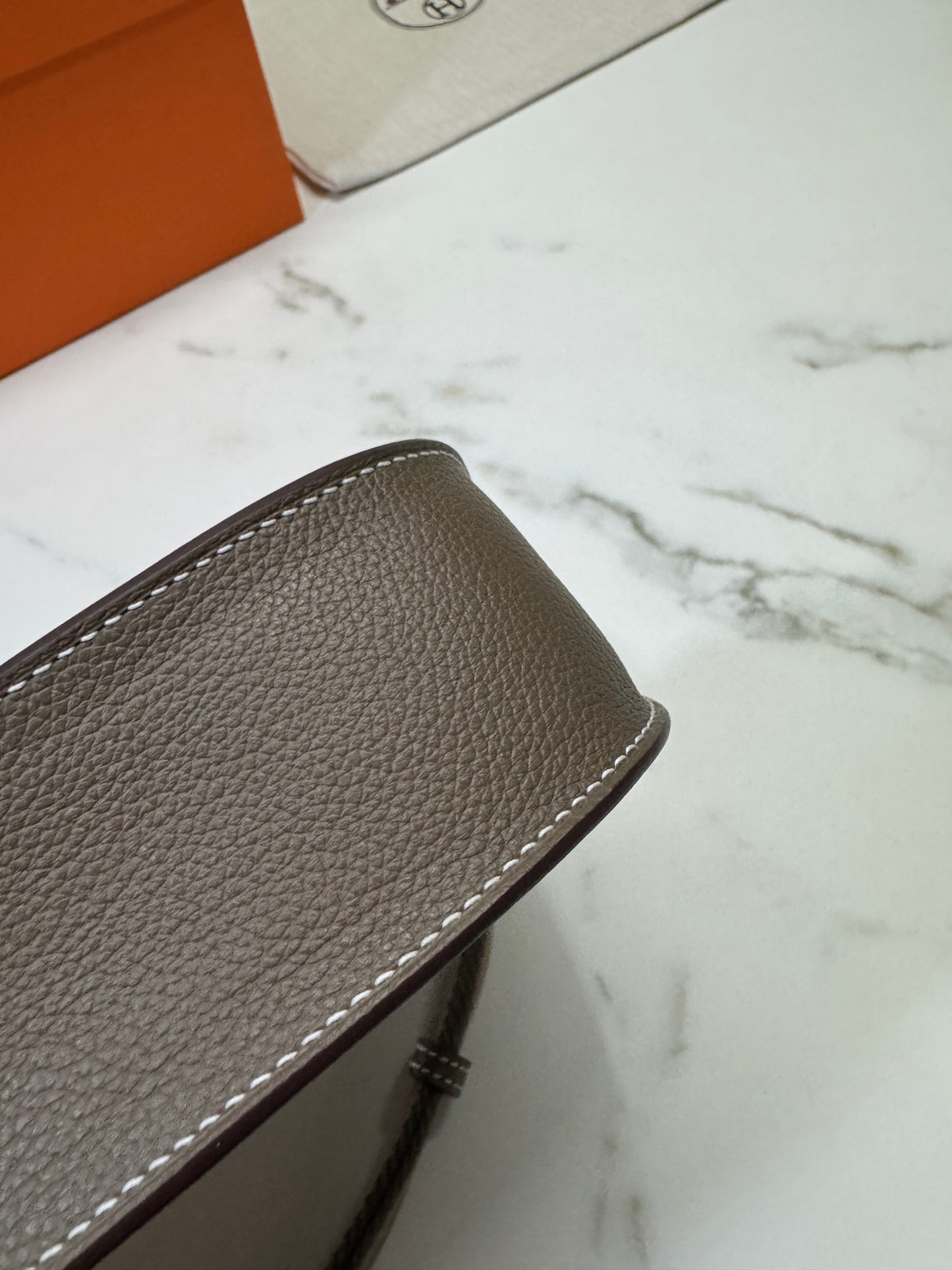 HERMES Jypsiere Mini 大象灰 金扣 evercolor 18 etoupe GHW