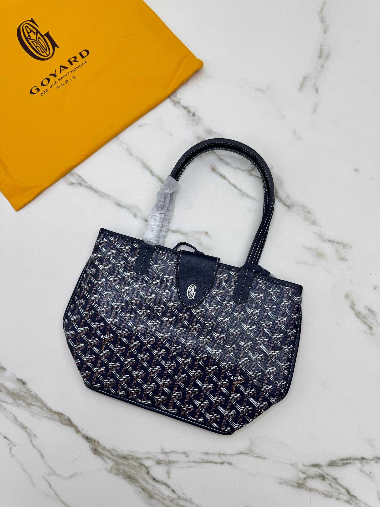 GOYARD Mini Anjour Tote 海軍藍【另配包夾】