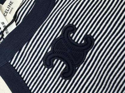 CELINE 海軍藍條紋背心
