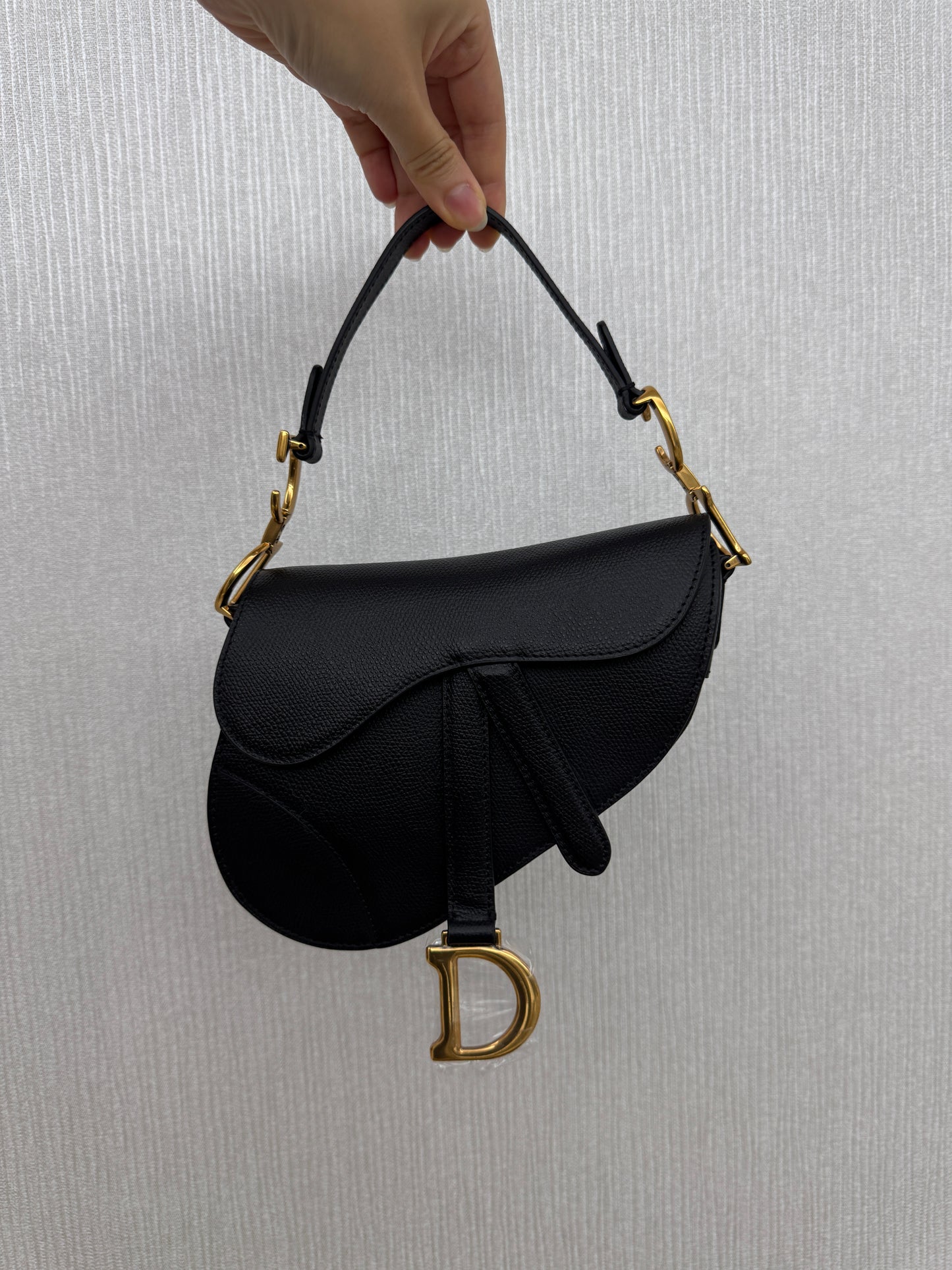 DIOR Saddle Small 黑色掌紋皮 Black Calfskin