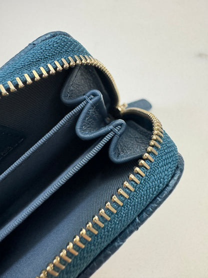 CHANEL 18S珠光藍 拉鏈零錢包 Iridescent Blue Coin Purse【Limited Edition】
