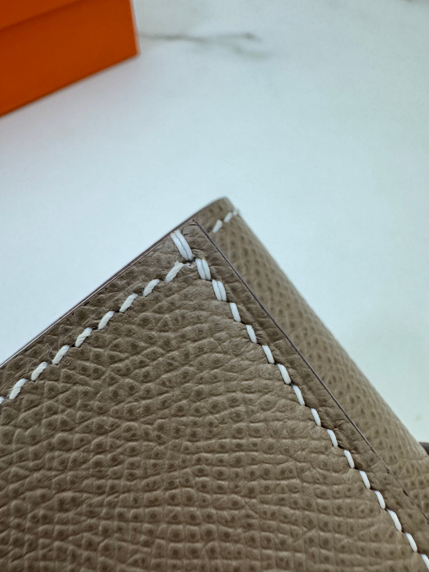 HERMES Bearn Wallet 三摺錢包 大象灰銀扣