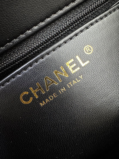 CHANEL 25K 蝴蝶結絲絨 Mini CF Top Handle