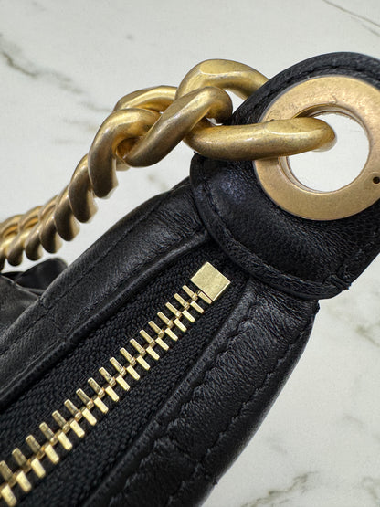 CHANEL 25C 多口袋Hobo 黑色