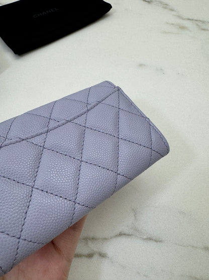 CHANEL 21K 香芋紫 CF Cardholder