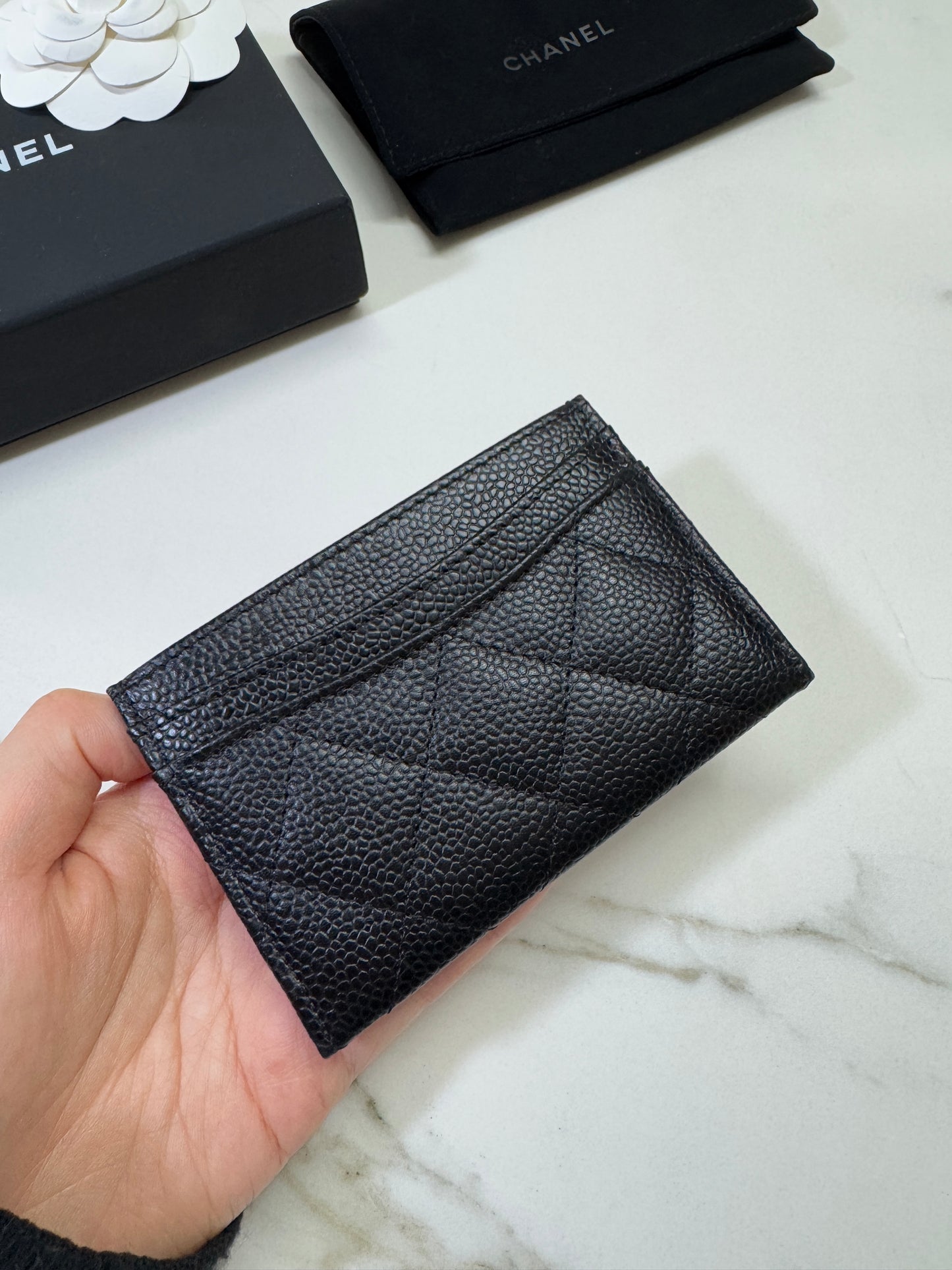 CHANEL Card Holder 黑金牛 HAAS皮