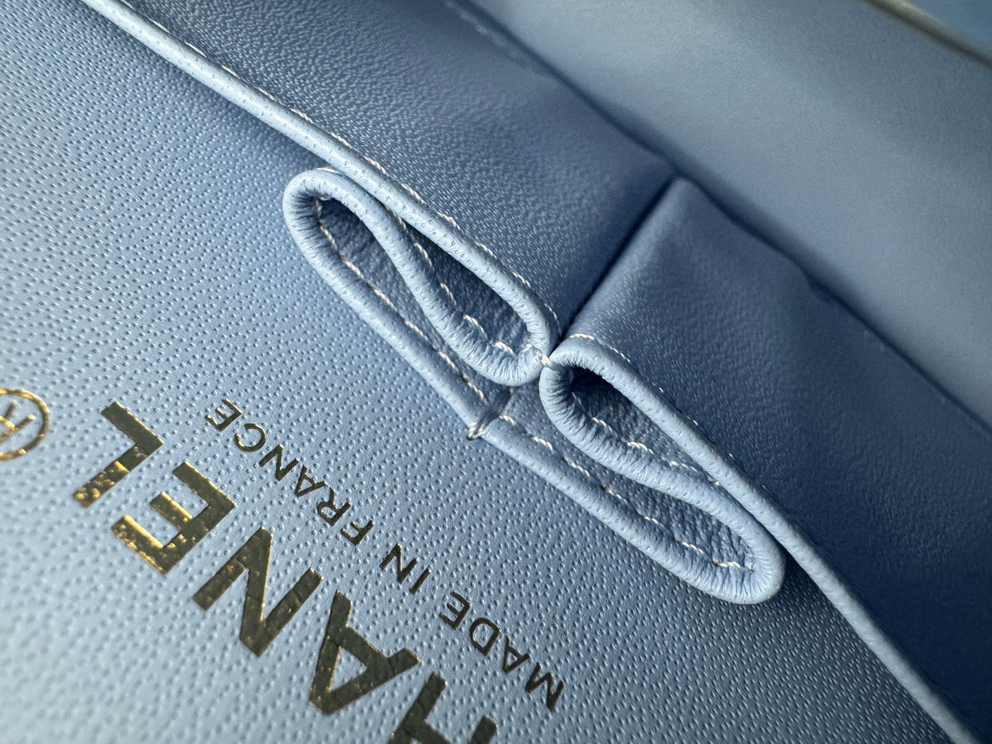 CHANEL CF23 Small 23P粉藍色