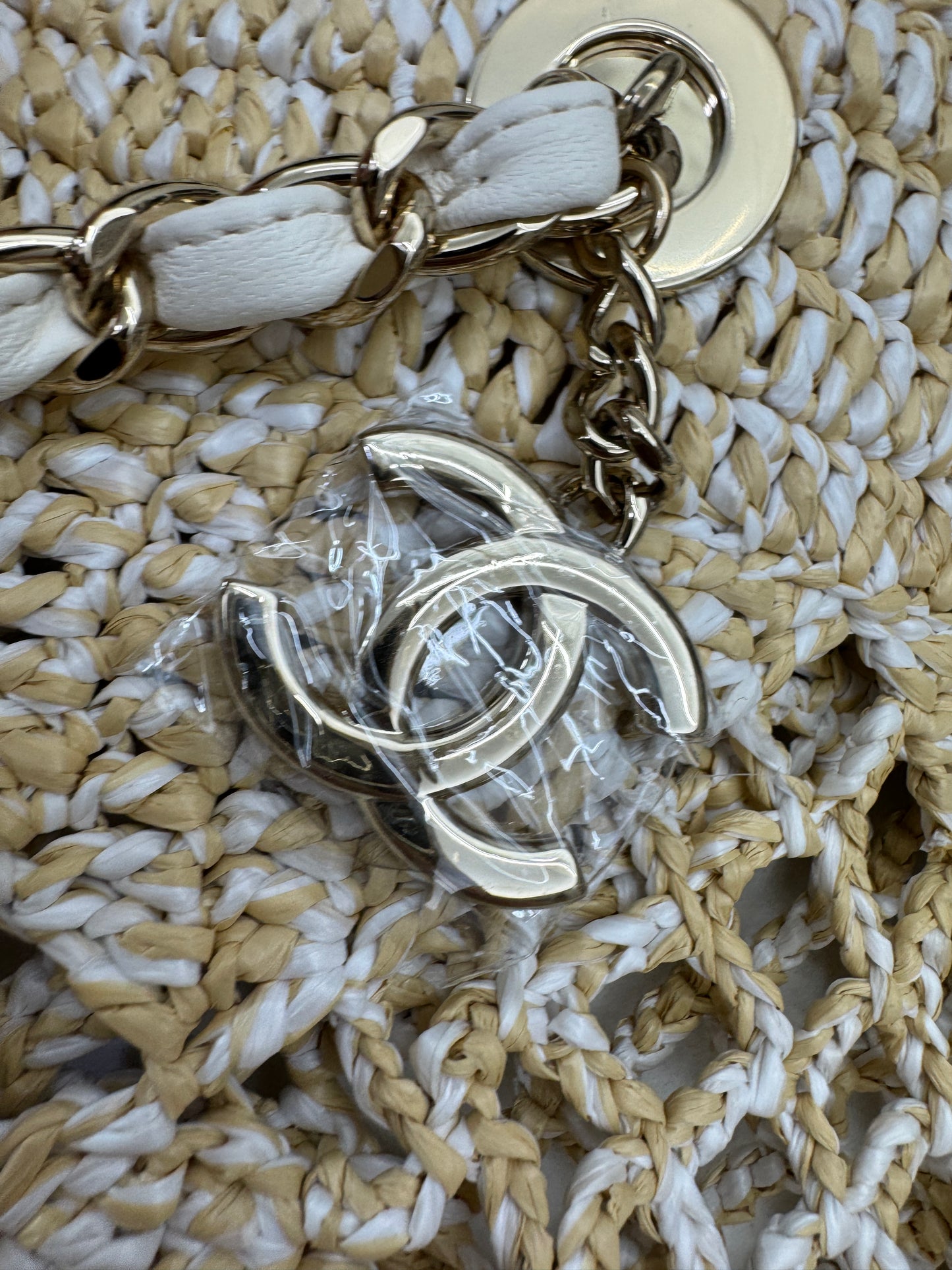 CHANEL 24M Coco Beach 草編沙灘包 Large