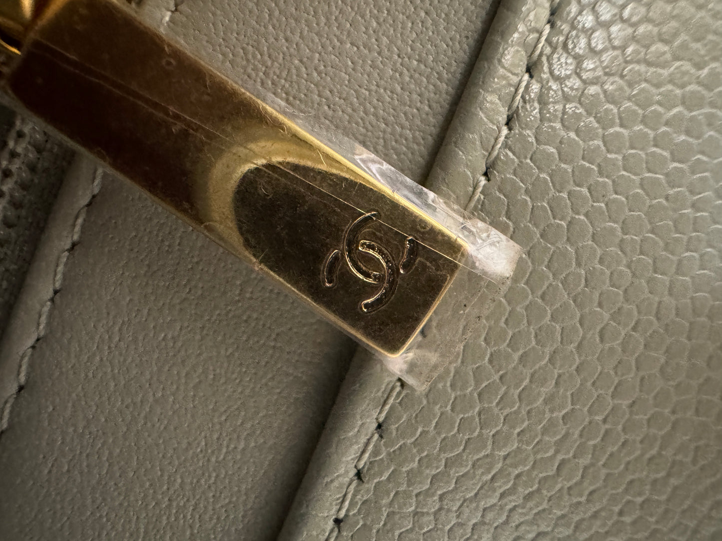 CHANEL Preppy Coco 灰綠色 Small