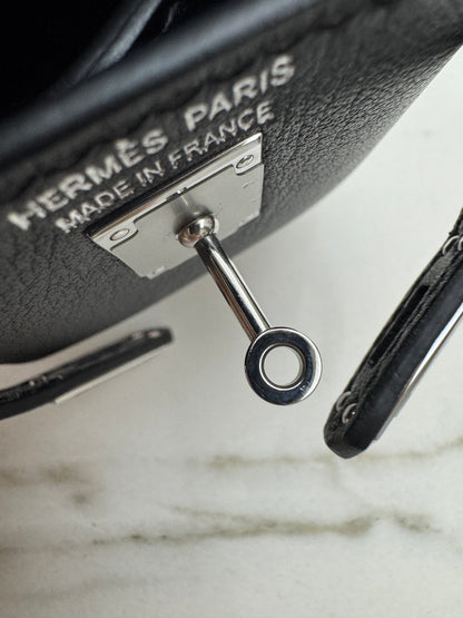HERMES Kelly Moove 黑銀 Swift Noir PHW