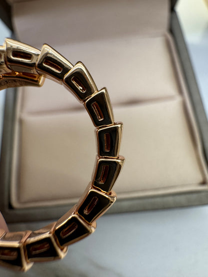 BVLGARI Serpenti 蛇骨戒指 玫瑰金