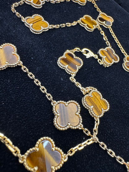 VCA Vintage Alhambra 20 Motif 20花虎眼石