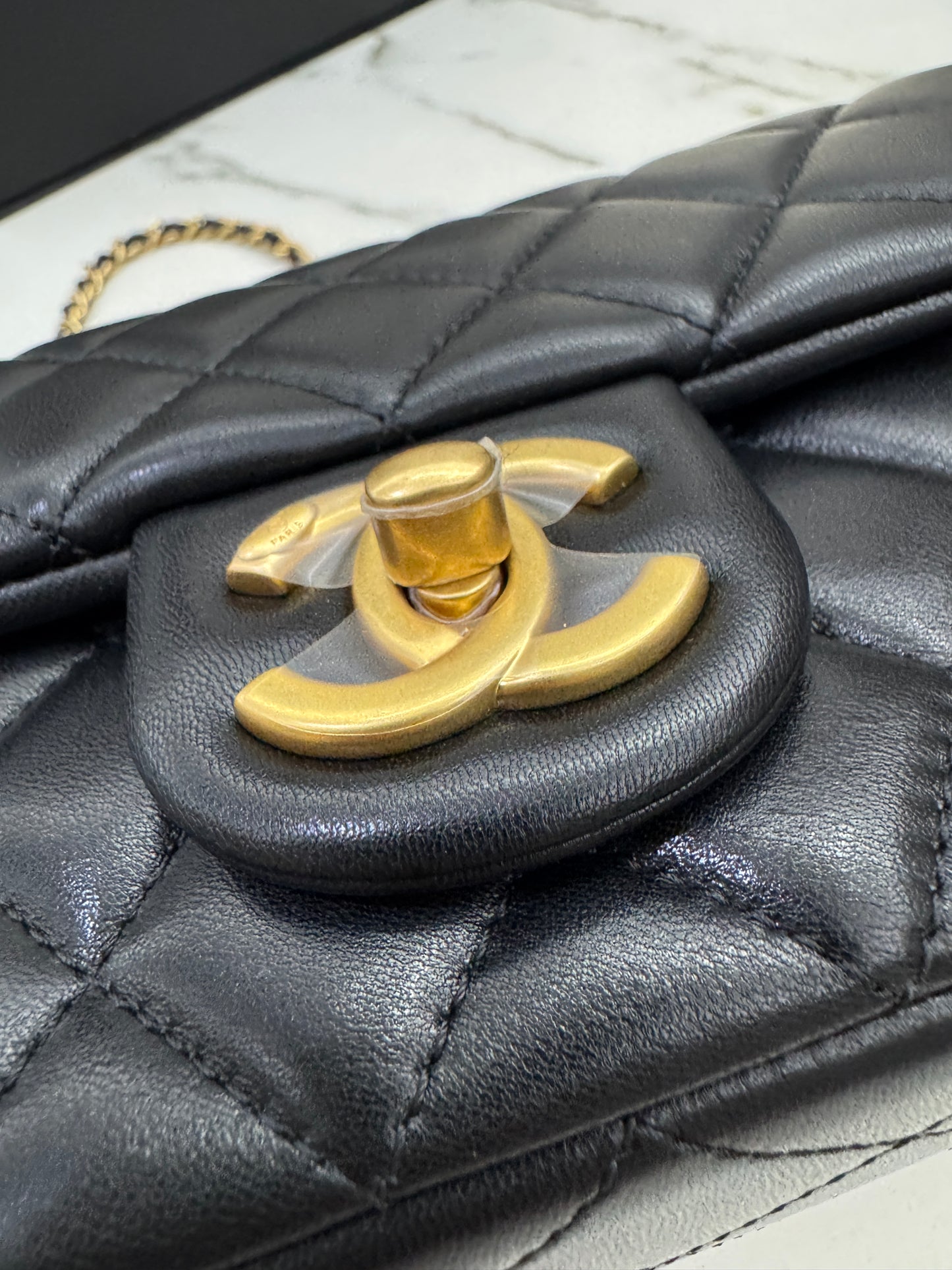 CHANEL 25B調節扣 Mini CF20 羊皮