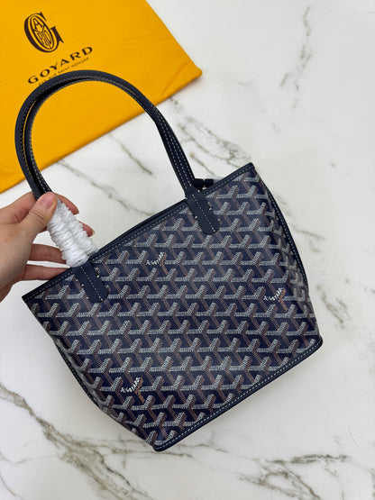 GOYARD Mini Anjour Tote 海軍藍【另配包夾】