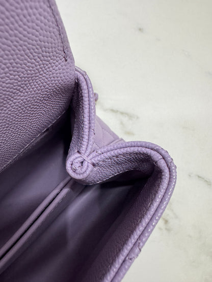 CHANEL Coco Handle 24P紫色 Small