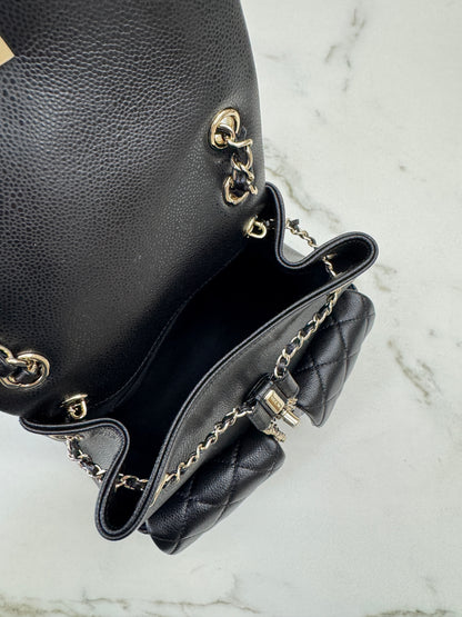 CHANEL 青蛙Duma 荔枝牛皮 Large