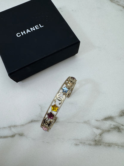 CHANEL 25P 彩色星星開口手鐲