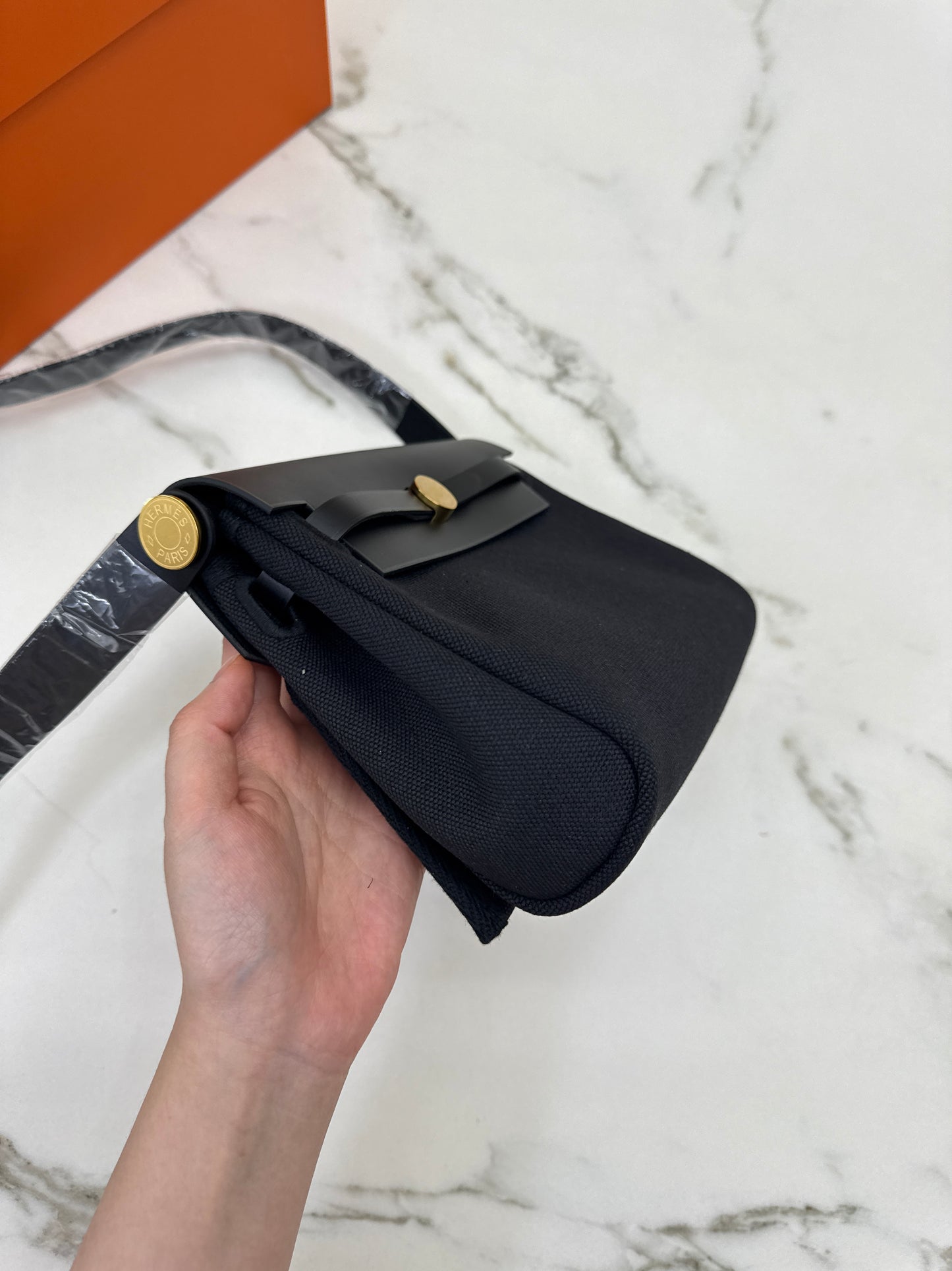 HERMES Mini Herbag 黑金