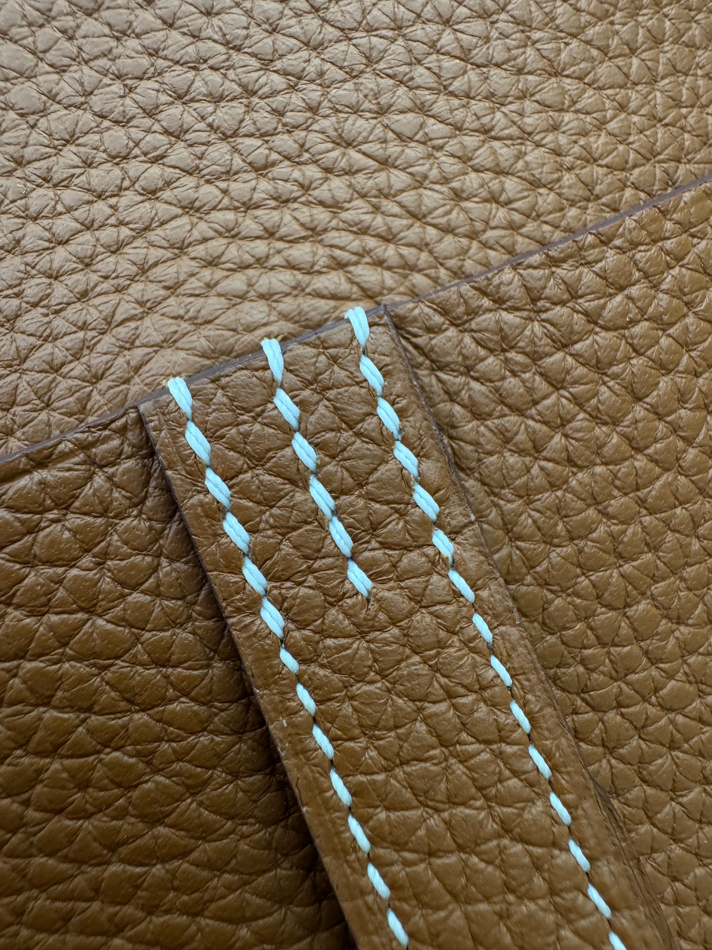 HERMES Halzan 25 金棕色金扣 TC Gold GHW