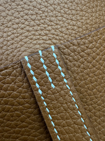 HERMES Halzan 25 金棕色金扣 TC Gold GHW