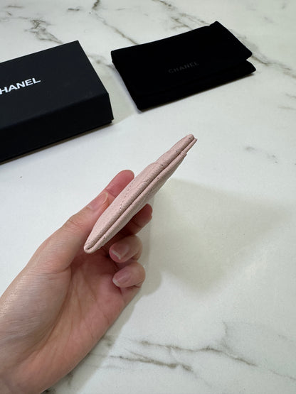 CHANEL 21C 裸粉色卡包
