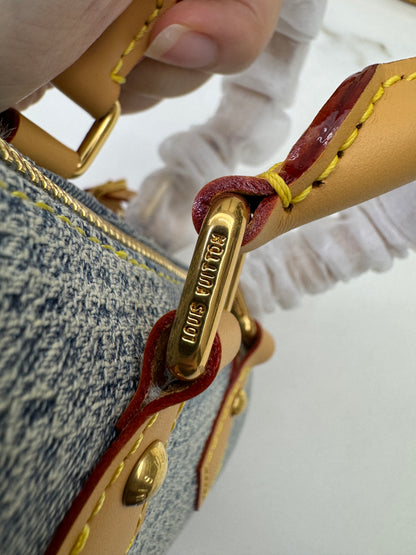LV Nano Speedy 棋盤格牛仔