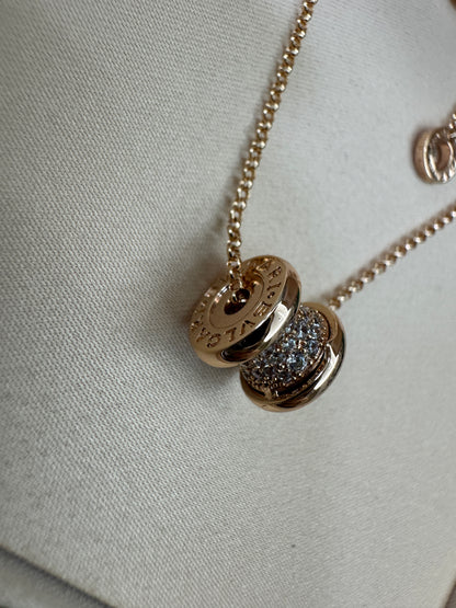 BVLGARI B Zero 玫瑰金項鏈