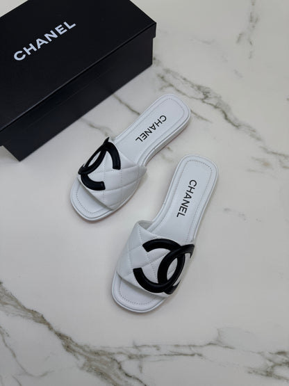 CHANEL 中古康鵬拖鞋