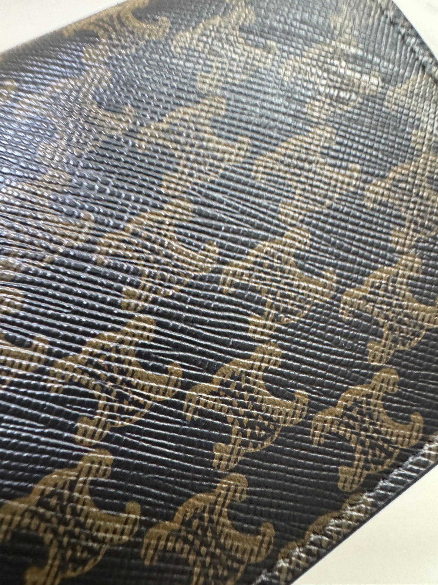 CELINE Canvas 老花雙層卡包