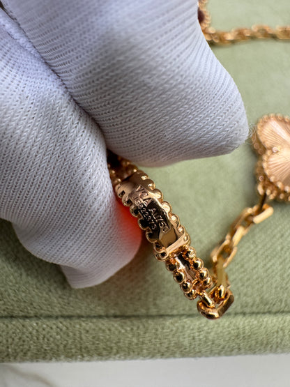 VCA Vintage Alhambra Bracelet 紅玉髓玫瑰金鐳射