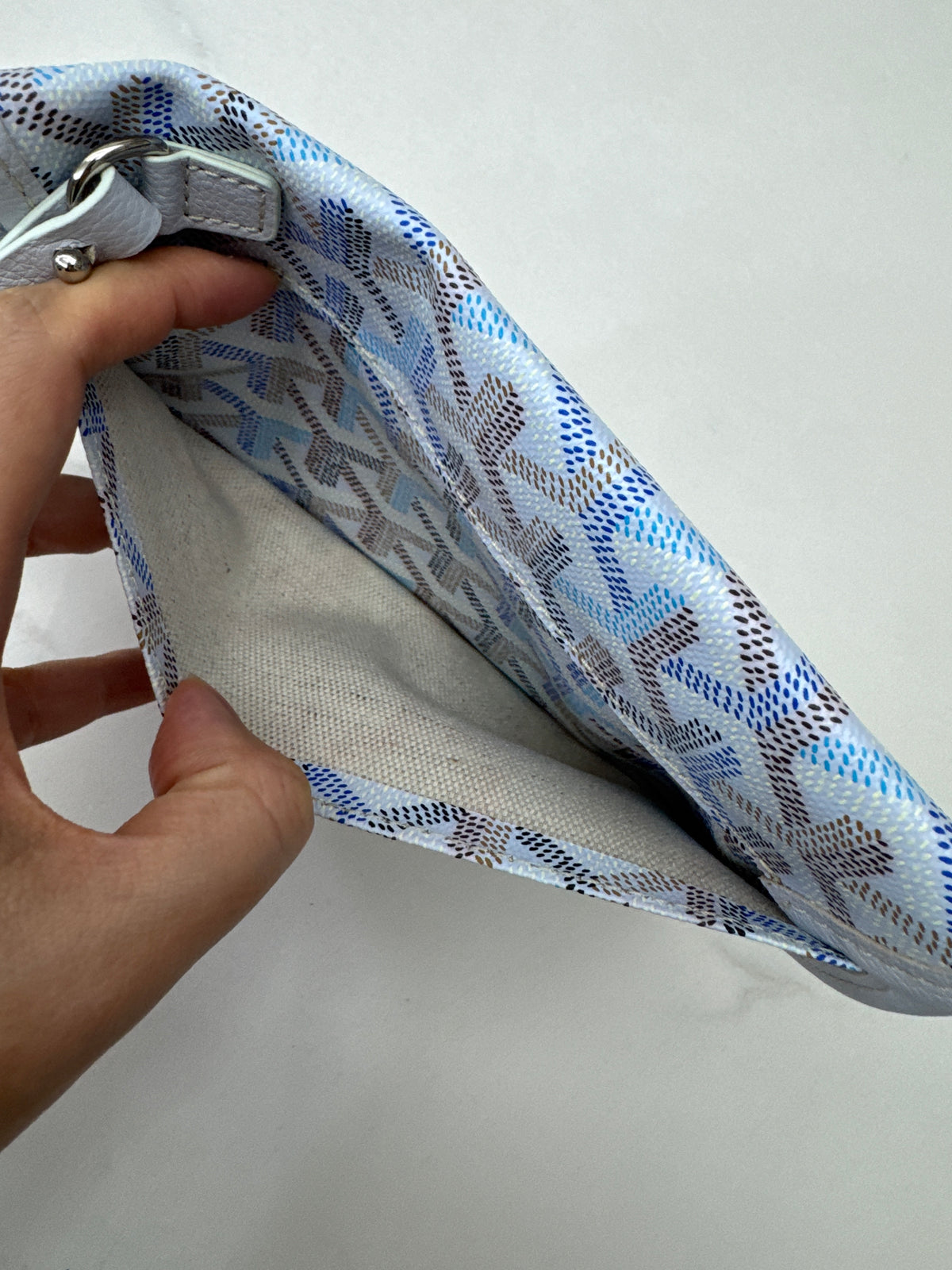 GOYARD St Louis Tote PM Polar Blue