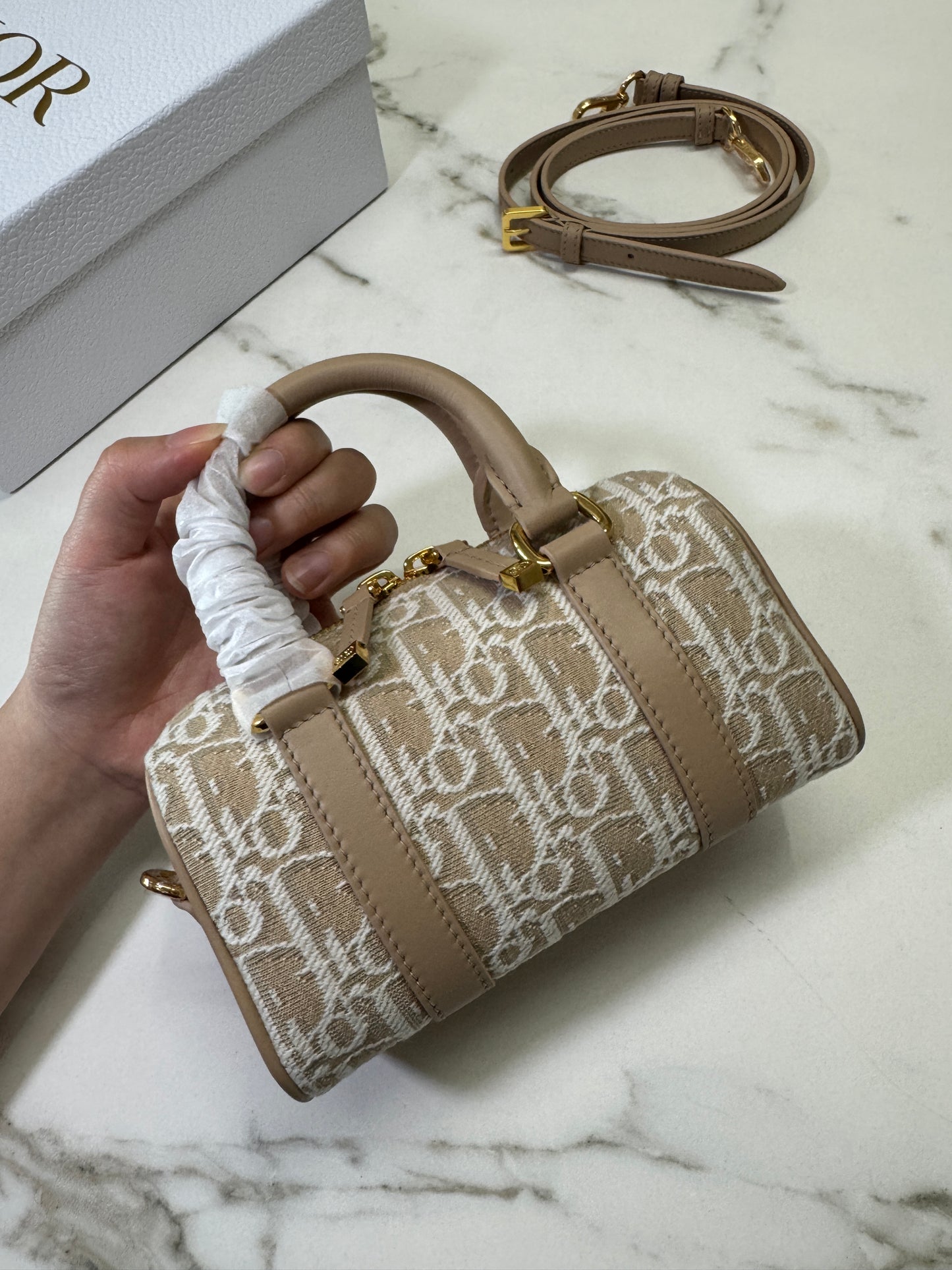 DIOR Groove Mini 奶茶色老花