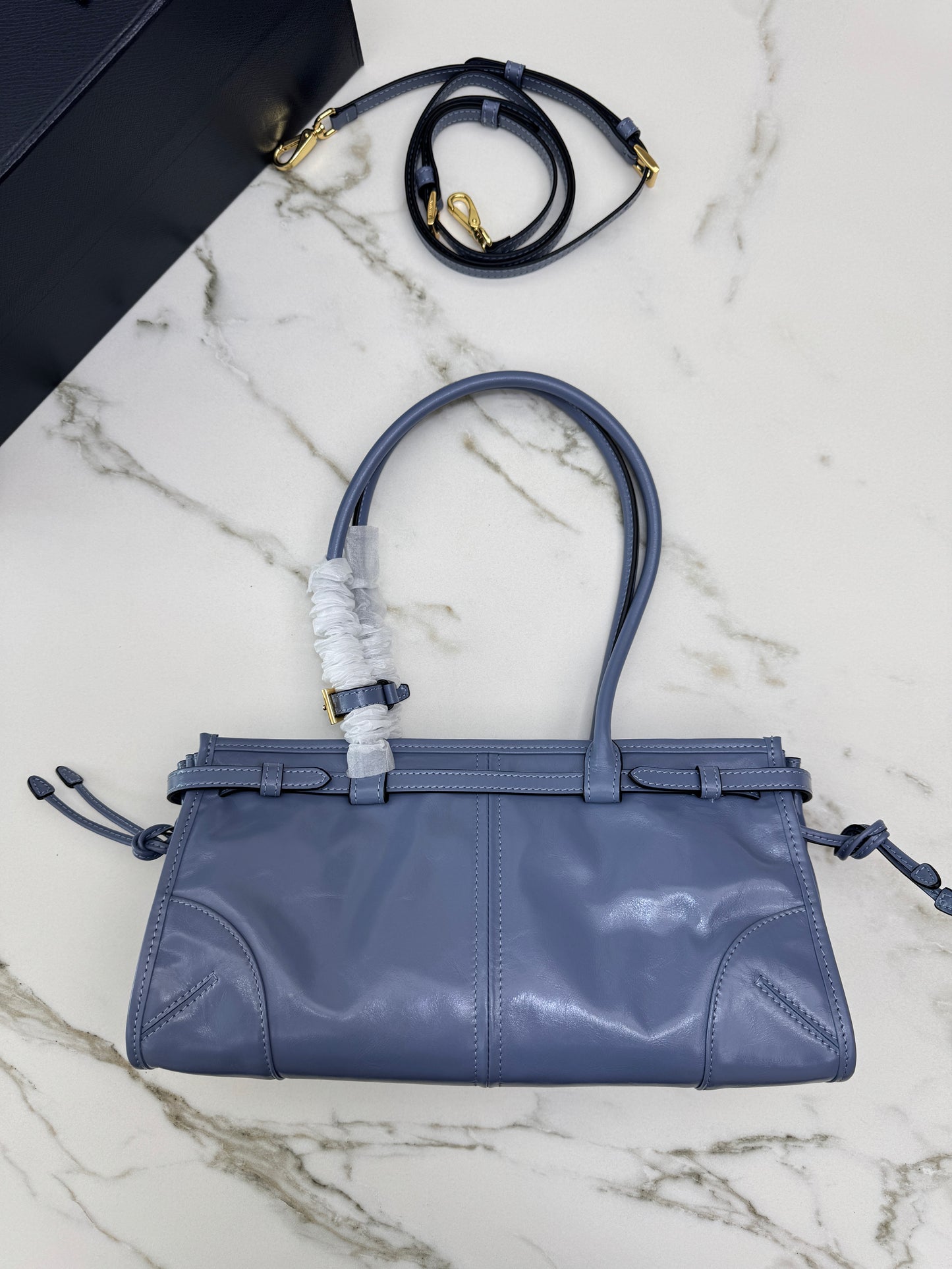 PRADA Bonnie Medium Aviation Blue