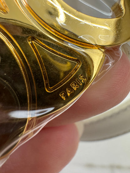 CELINE 凱旋門皮帶 白色 1.8cm