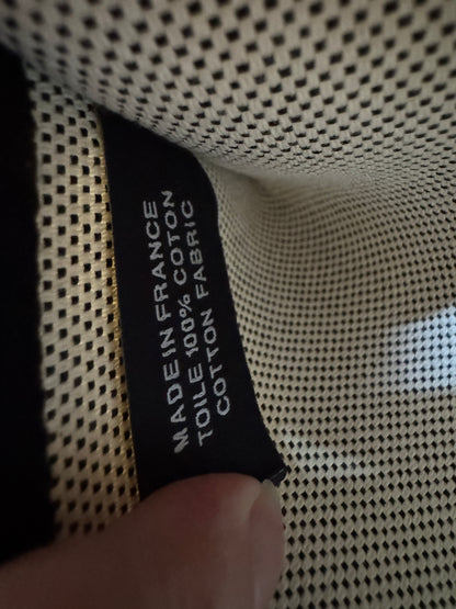 HERMES Mini Herbag 熊貓色 金扣 H Viking 帆布