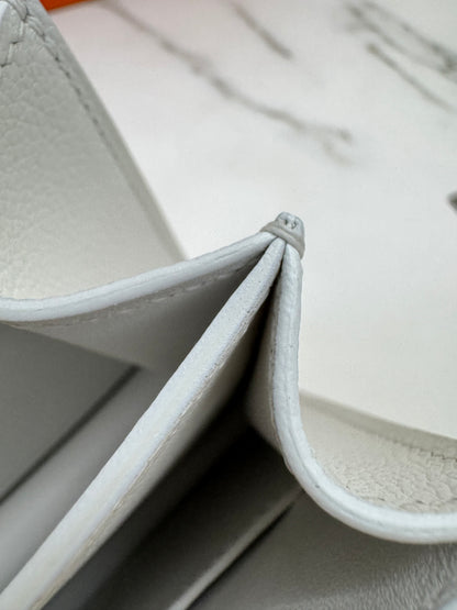 HERMES Mini Constance 新白色 銀扣 Evercolor 0U New White PHW