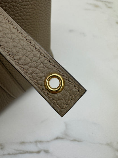HERMES Picotin 18 馬爾淺米金扣 8Q Beige Marfa GHW