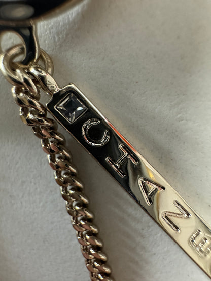 CHANEL 21P 淺金色流蘇耳環