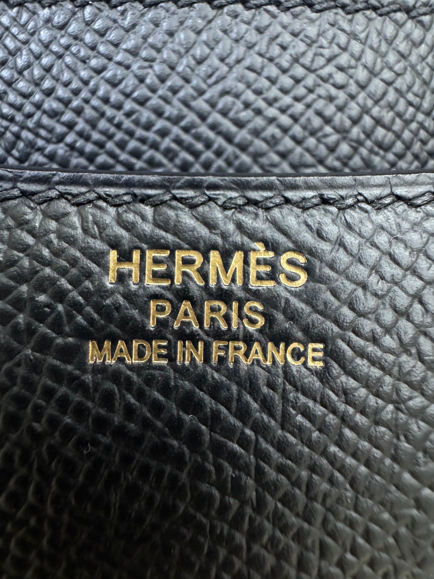 HERMES Mini Constance 黑金 Epsom Noir GHW 新鏡子版