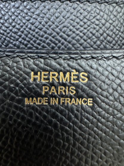 HERMES Mini Constance 黑金 Epsom Noir GHW 新鏡子版