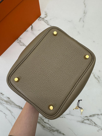 HERMES Picotin 18 馬爾淺米金扣 8Q Beige Marfa GHW