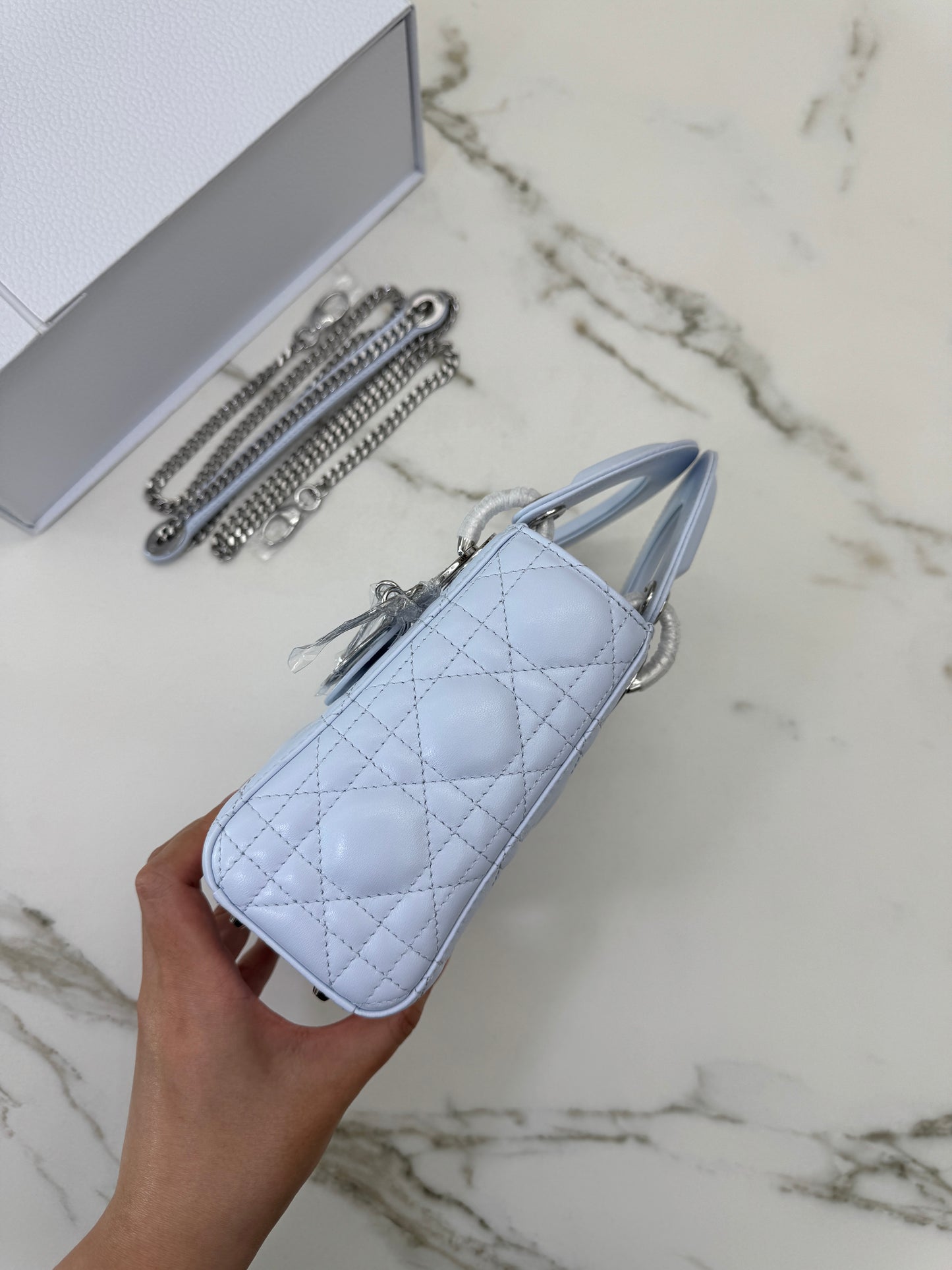 DIOR Mini Lady Dior Shirt Blue