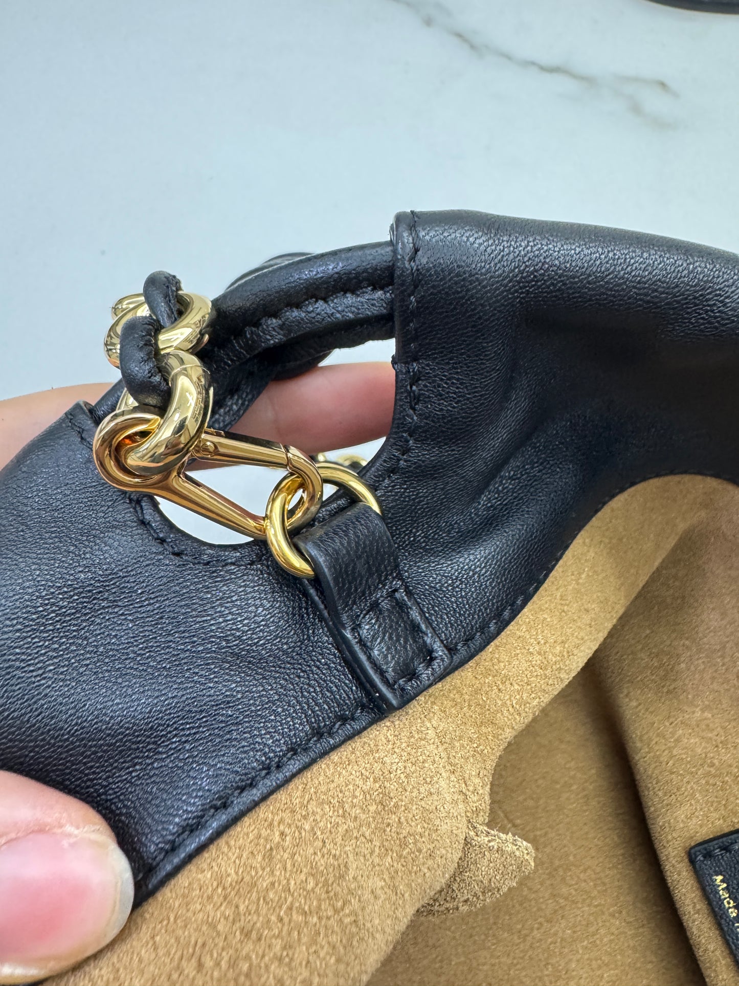LOEWE Flamenco Purse Mellow Nappa Lambskin Black Medium
