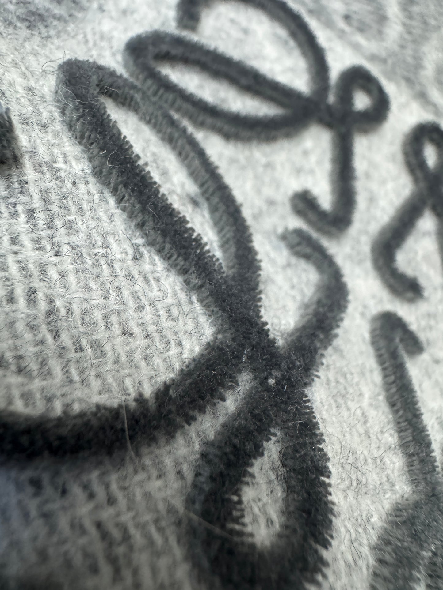 LOEWE Scarf 淺灰 3D Logo 180cm