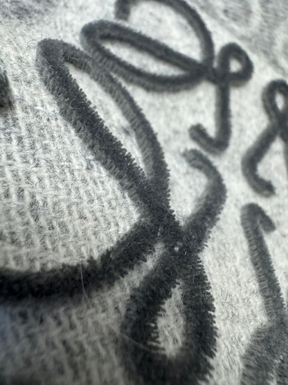 LOEWE Scarf 淺灰 3D Logo 180cm