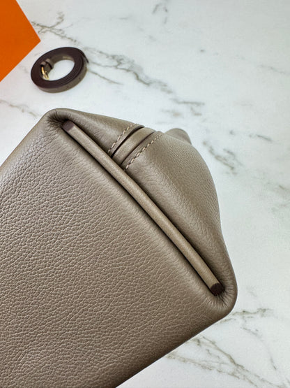 HERMES Mini 2424 大象灰金扣 Evercolor Etoupe GHW